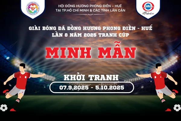 Điều lệ giải bóng đá ĐH Phong Điền năm 2025 tranh Cúp Minh Mẫn